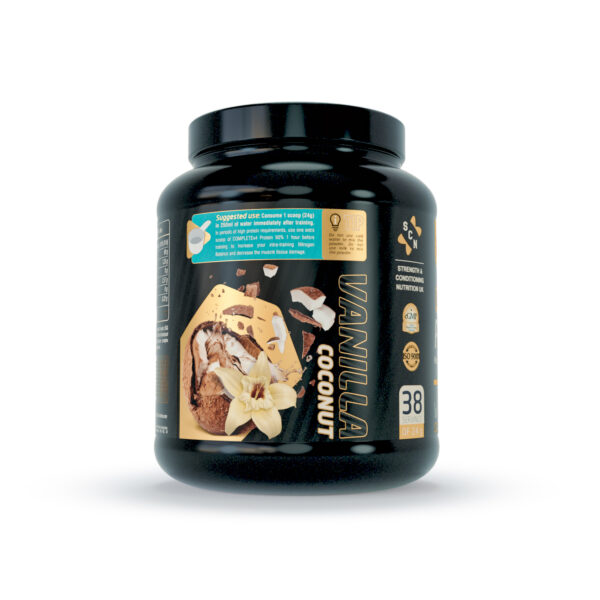 Isolated 100% & hydrolyzed beef, egg & whey protein CompleteX4-100% coconut image by S-C-Nutrition.