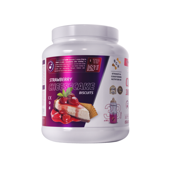 Isolated 100% & hydrolyzed beef, egg & whey protein CompleteX4-100% cheesecake image by S-C-Nutrition.