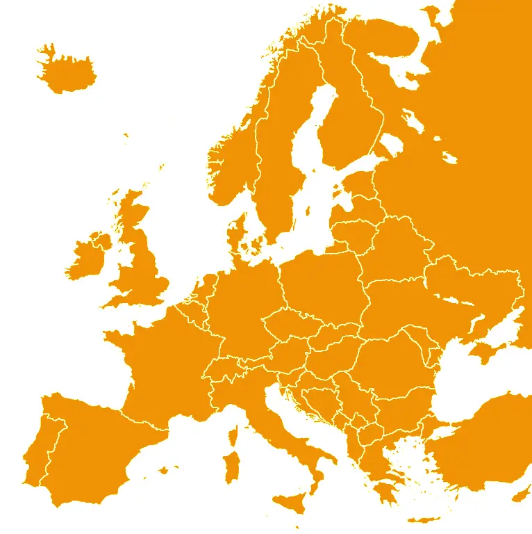 Europe map all 5